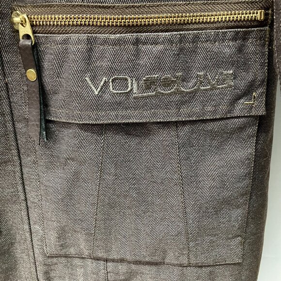 Volcom Womens Brown Tribute Parka Thermonite Snowboard Ski Long Coat Size M - Picture 5 of 16